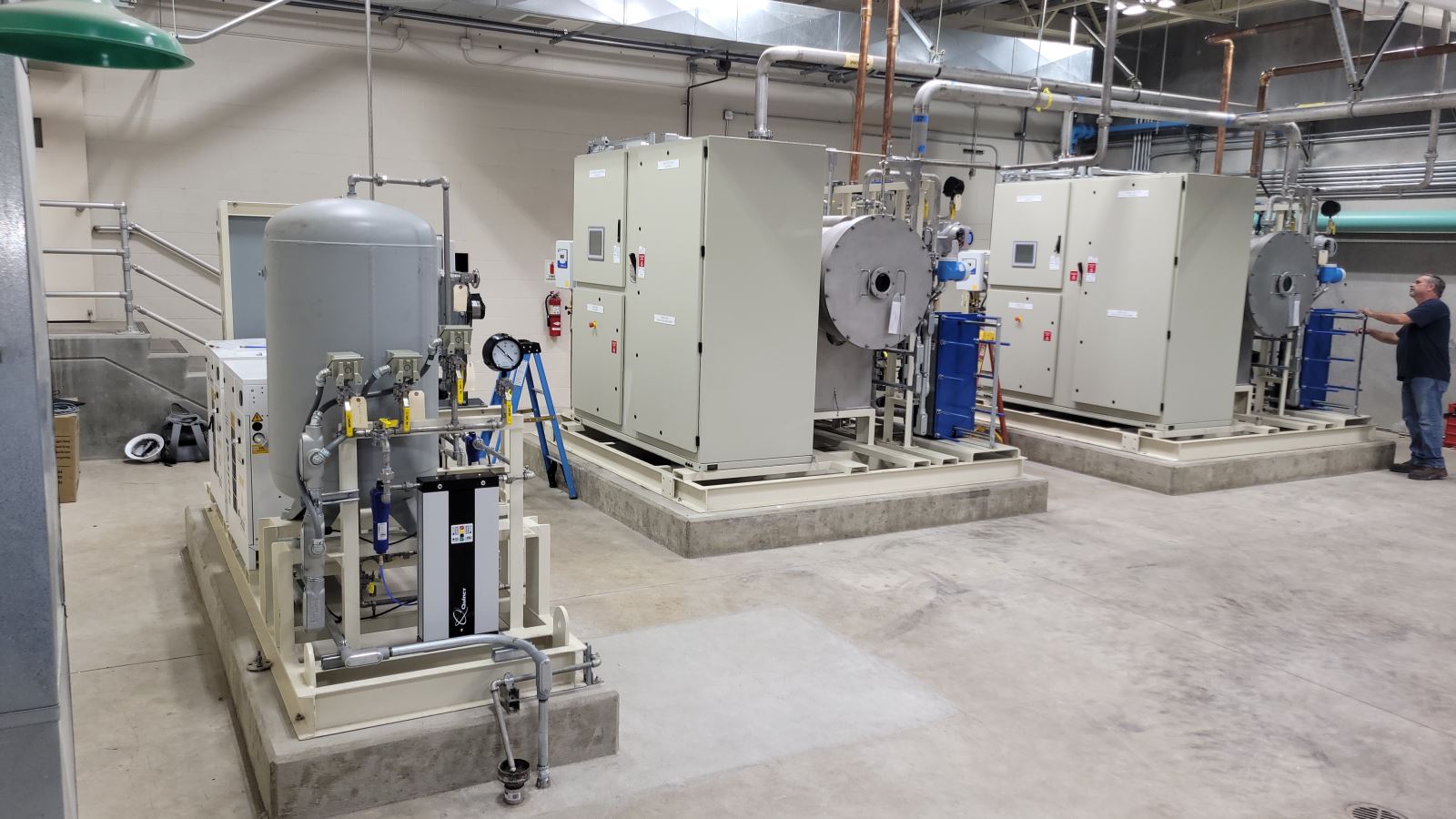 Photo of installed ozone generator units