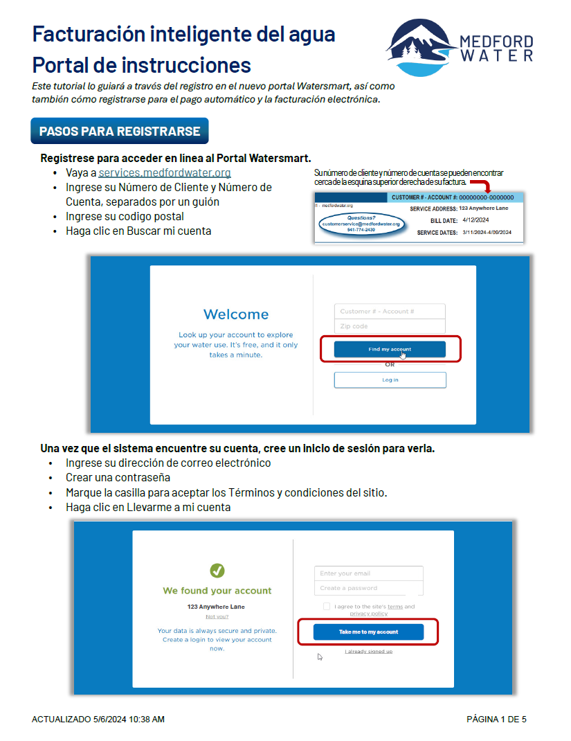 Watersmart Billing Portal How To Register, Activate Autopay and Paperless Billing ESPANOL