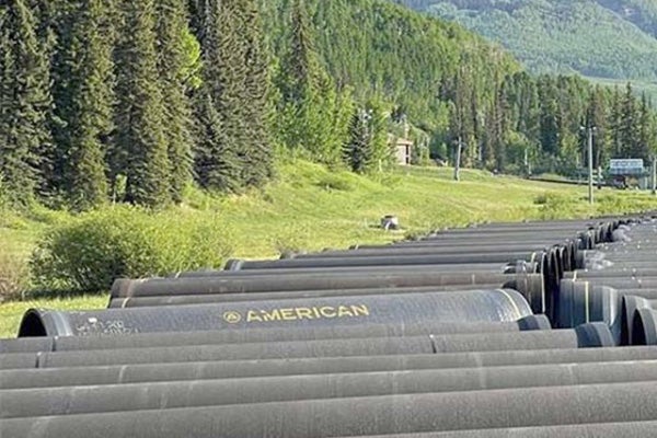 Pipes waiting to be installed